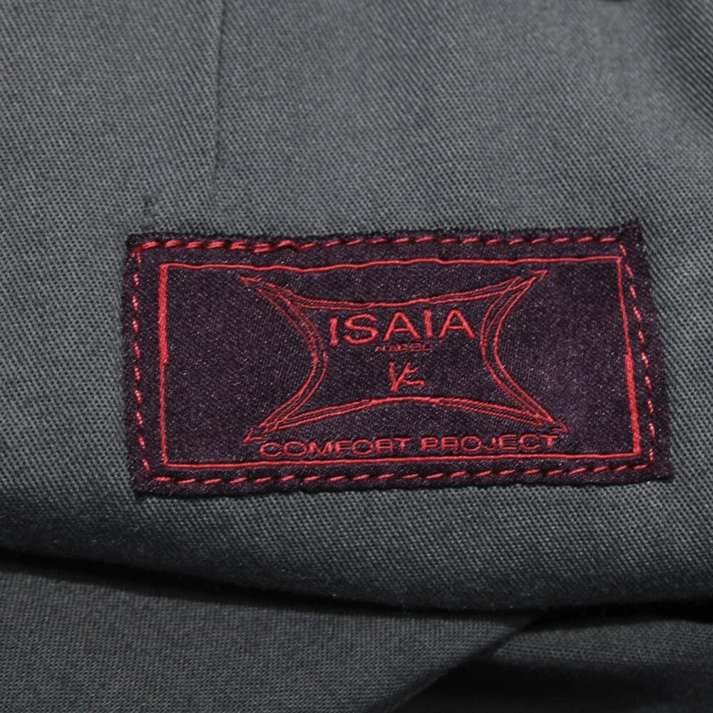 Isaia NWT 5 Pocket Jean Cut Pants Size 52 (US 36) Regular Gray Cotton & Cashmere